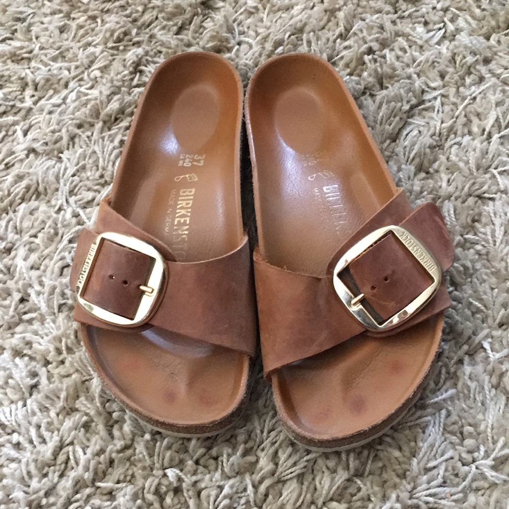 Birkenstock Madrid Big Buckle Cognac